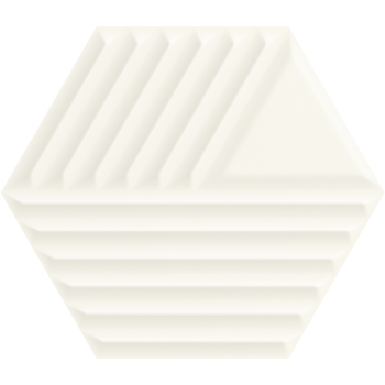 Woodskin Bianco Heksagon Struktura C Ściana 19,8x17,1 GAT.I