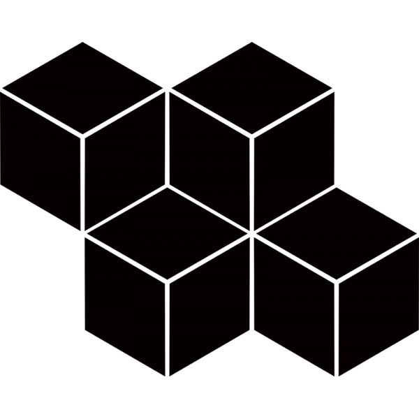 Uniwersalna Mozaika Prasowana Nero Paradyż Romb Hexagon 23.8x20.4 GAT.I