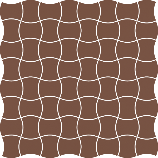 Modernizm Brown Mozaika Prasowana K.3,6X4,4  30.9x30.9GAT.I