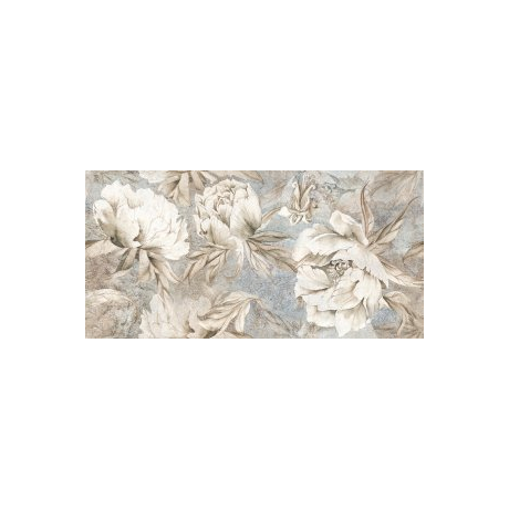 AIORA FLOWERS DECOR BEIGE MATT RECT 59,8X119,8