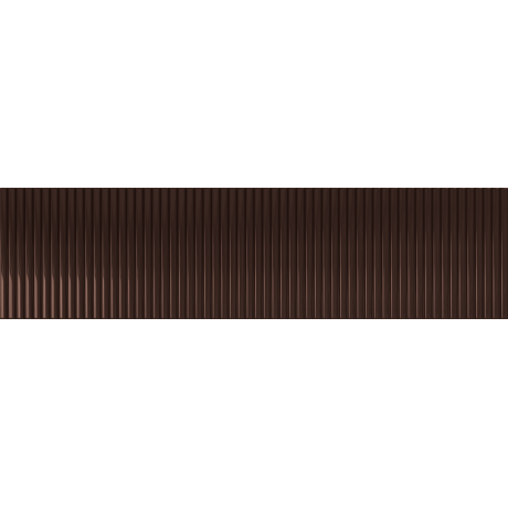 Płytka ścienna Groove brown gloss 29,8x7,8x1 Gat.1