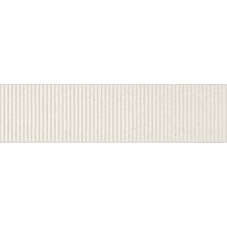 Płytka ścienna Groove white sugar 1 STR 29,8x7,8x1 Gat.1