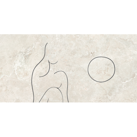 Dekor gresowy ścienny Teri Soft Line E 119,8x59,8x0,8 Gat.1